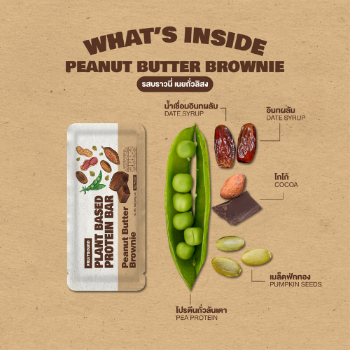Plant Based Protein - Peanut Butter Brownie