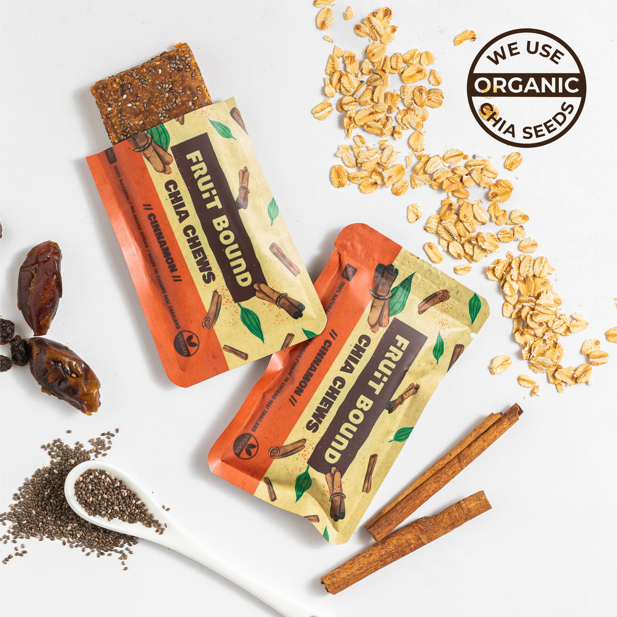 Fruit Bound Cinnamon Organic Chia Seeds